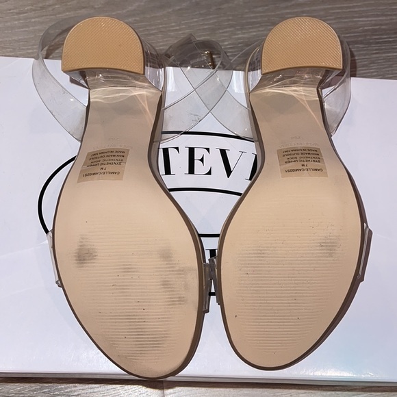 BRAND NEW Steve Madden Clear Heels and Clear ankle Strap - Picture 13 of 15